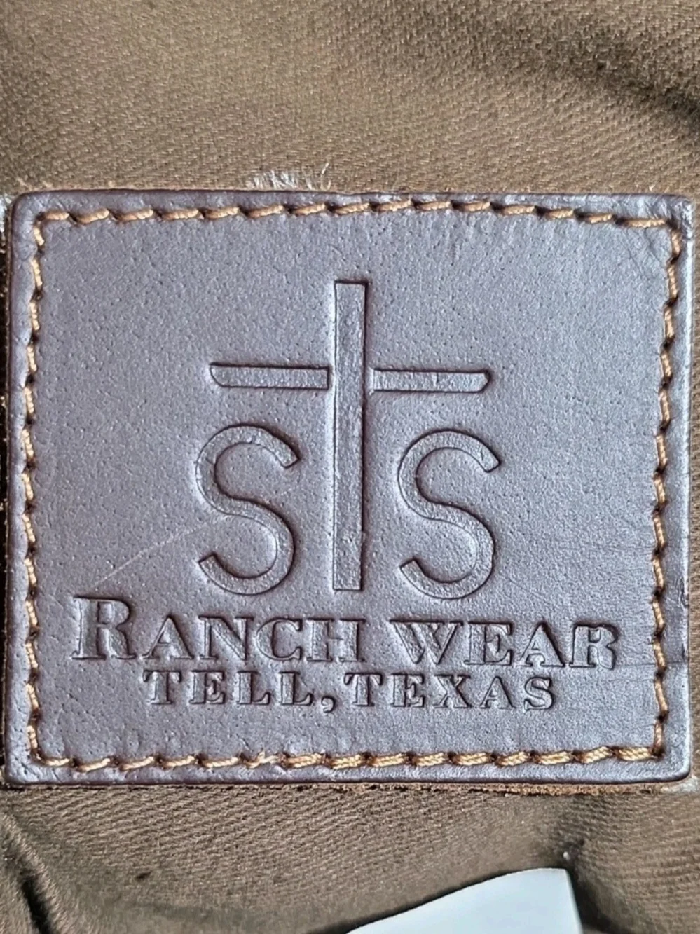 STS Ranchwear Dark Brown Leather Fringe Backpack with Tan Floral Appliqués - Picture 9 of 9